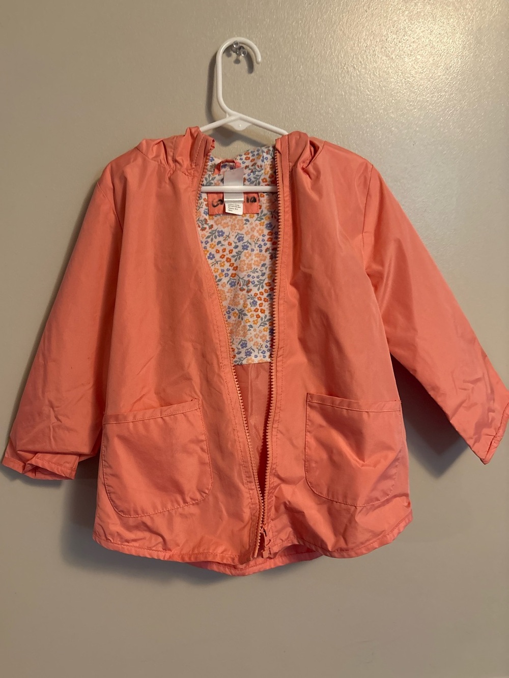 Kids Lightweight Coral Hooded Jacket